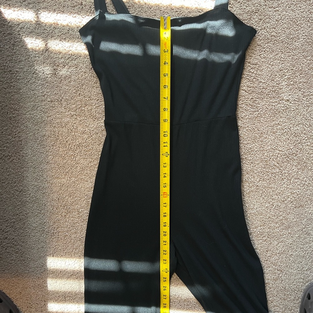 NWOT Reformation Jeans black sleeveless jumpsuit size L - Picture 9 of 11
